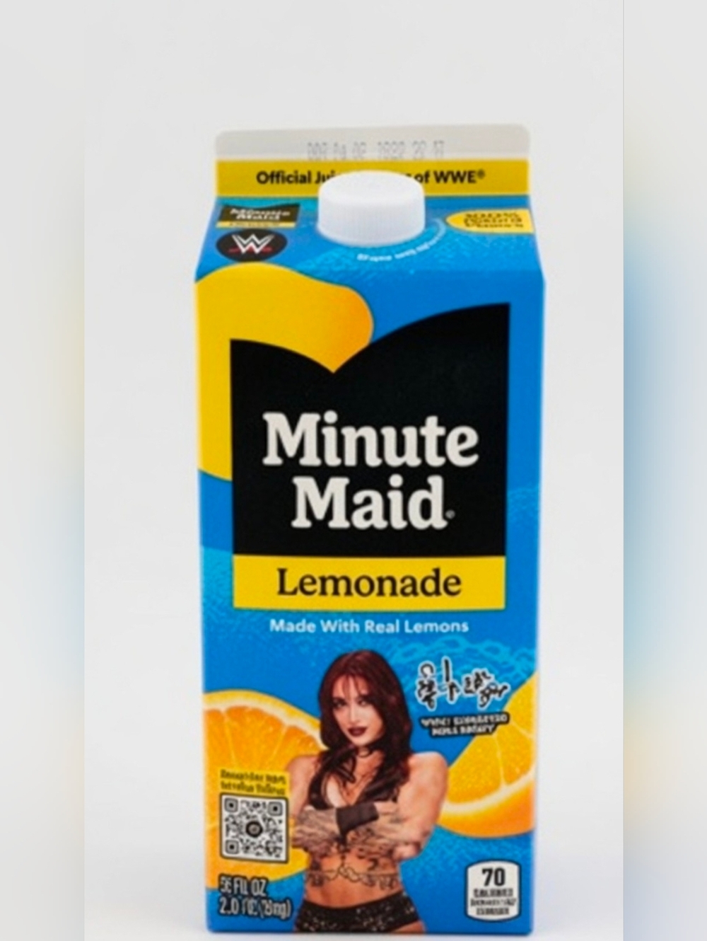 WWE Rhea Ripley Edition Minute Maid Juice Bottle 59 fl oz 🔥 Empty 🏆